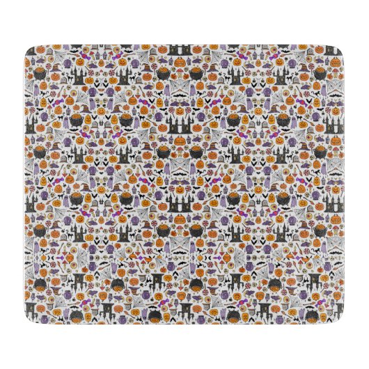 Gelukkige Halloween snijplank (Voorkant)