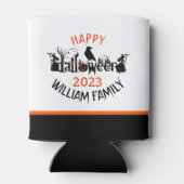 Gelukkige Halloween Spooky Concept Tekst Blikjeskoeler (Achterkant)