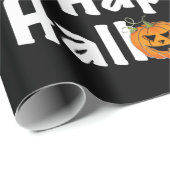 Gelukkige Halloween spooky jack-o-lantaarn snoep m Cadeaupapier (Rol Hoek)