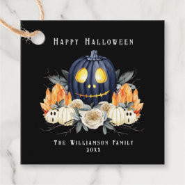 Gelukkige Halloween Spooky Samhain Pompoenen Krist Bedankjes Labels
