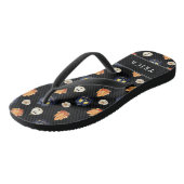 Gelukkige Halloween Spooky Samhain Pompoenen Krist Teenslippers (Schuin)