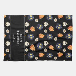 Gelukkige Halloween Spooky Samhain Pompoenen Krist Theedoek