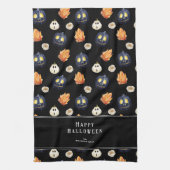 Gelukkige Halloween Spooky Samhain Pompoenen Krist Theedoek (Verticaal)