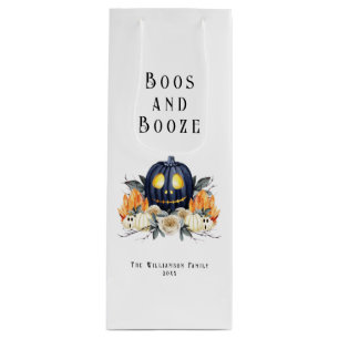 Gelukkige Halloween Spooky Samhain Pompoenen Krist Wijn Cadeautas