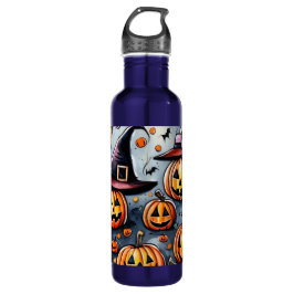 Gelukkige Halloween spooky traktatie of trucs ontw Waterfles