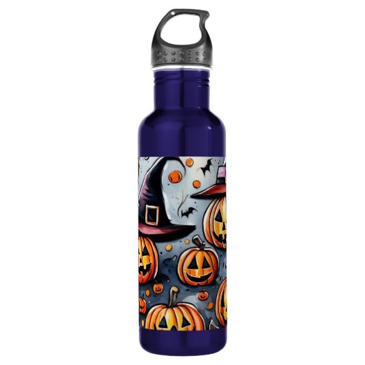 Gelukkige Halloween spooky traktatie of trucs ontw Waterfles (Voorkant)