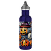 Gelukkige Halloween spooky traktatie of trucs ontw Waterfles (Rechts)