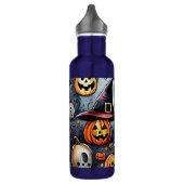 Gelukkige Halloween spooky traktatie of trucs ontw Waterfles (Links)
