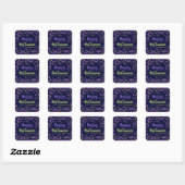 Gelukkige Halloween Sprinkles Custom Vierkante Sticker (Vel)