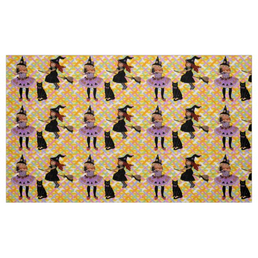 Gelukkige Halloween Stof (Fat Quarter)