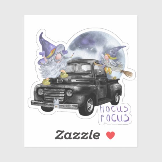 Gelukkige Halloween Trending Gnome Hocus Pocus Sticker (Vel)