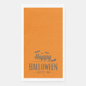 Gelukkige Halloween typografie Servet (Voorkant)