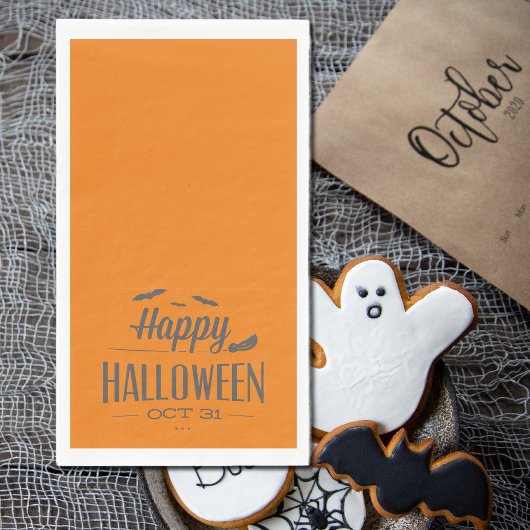 Gelukkige Halloween typografie Servet