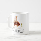 Gelukkige Halloween Vampier Squid Koffiemok (Voorkant links)