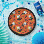 Gelukkige Halloween Vampier Vleermuis Volle Maan F Papieren Bordje (Feest)