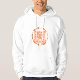 Gelukkige Halloween van de Oranje Kat Hoodie