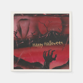 Gelukkige Halloween van het kerkhof Servet