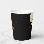 Gelukkige Halloween Volle Maan Vleermuizen Papieren Bekers (Rechts)