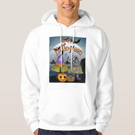 Gelukkige Halloween vrienden Hoodie (Voorkant)