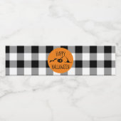 Gelukkige Halloween-waterlabels Waterfles Etiket (Enkel label)