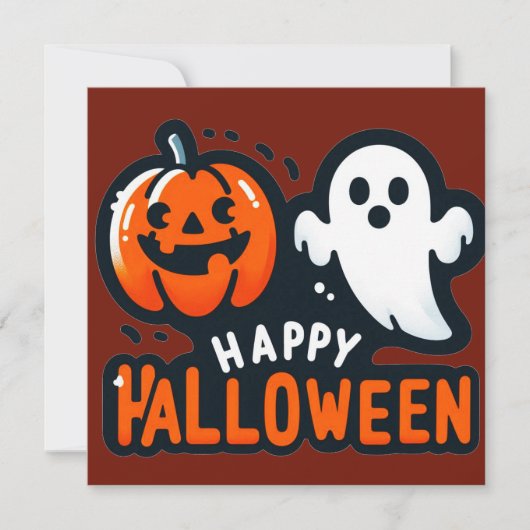 Gelukkige Halloween Wenskaarten Kaart (Voorkant)