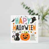 Gelukkige Halloween Wenskaarten  Kaart (Staand voorkant)
