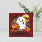 Gelukkige Halloween Wenskaarten Kaart (Staand voorkant)