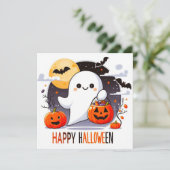 Gelukkige Halloween Wenskaarten Kaart (Staand voorkant)