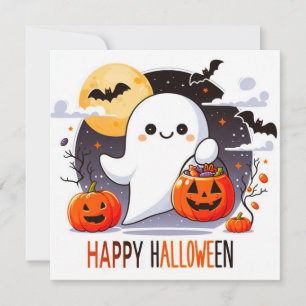 Gelukkige Halloween Wenskaarten Kaart