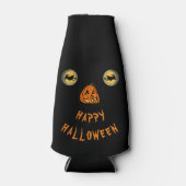 Gelukkige Halloween Witchy Ogen En Pompoen Neus Flesjeskoeler (Voorkant)