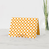 Gelukkige Halloween Witte Polka Dot Kaart (Achterkant)