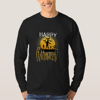 Gelukkige Halloween zombie geest haha T-shirt