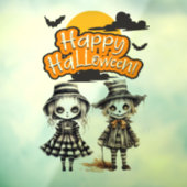 Gelukkige Halloween Zombie's Raamsticker (Vel 3)