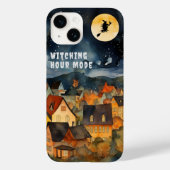 Gelukkige Halloween zwart wit heks Case-Mate iPhone Case (Achterkant)