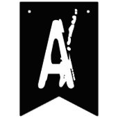 Gelukkige Halloween zwart-witte spook Vlaggetjes (Tweede vlag)