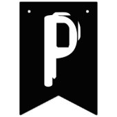 Gelukkige Halloween zwart-witte spook Vlaggetjes (Derde vlag)