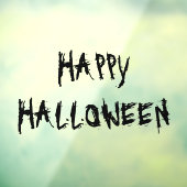 Gelukkige Halloween zwarte enge decoraties Raamsticker (Vel 3)