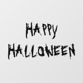 Gelukkige Halloween zwarte enge decoraties Raamsticker (Vel)