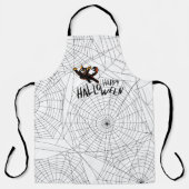 Gelukkige Halloween zwarte kat | Unisex | Trendy Schort (Voorkant)