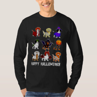 Gelukkige Halloweener Dachshund Honden Gelukkig Ha T-shirt