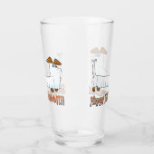 Gelukkige halloweiner glas (Links)