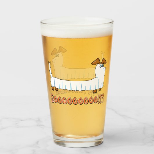 Gelukkige halloweiner glas (Voorkant gevuld)