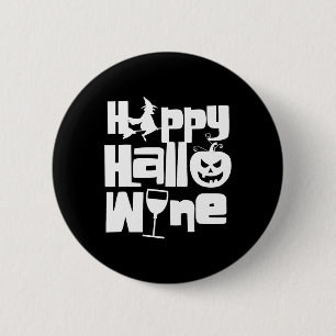 Gelukkige Hallowine Grappige Halloween Nacht Heks Ronde Button 5,7 Cm