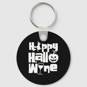 Gelukkige Hallowine Grappige Halloween Nacht Heks Sleutelhanger