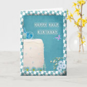 Gelukkige Halve Verjaardag Kaart (Gele Bloem)