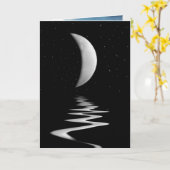 Gelukkige Halve Verjaardag Maan Kaart (Gele Bloem)