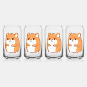 Gelukkige hamsterbril blikvorm glas (Achterkant)