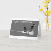 Gelukkige Handfasting! Heidense het huwelijkskaart Kaart (Gele Bloem)