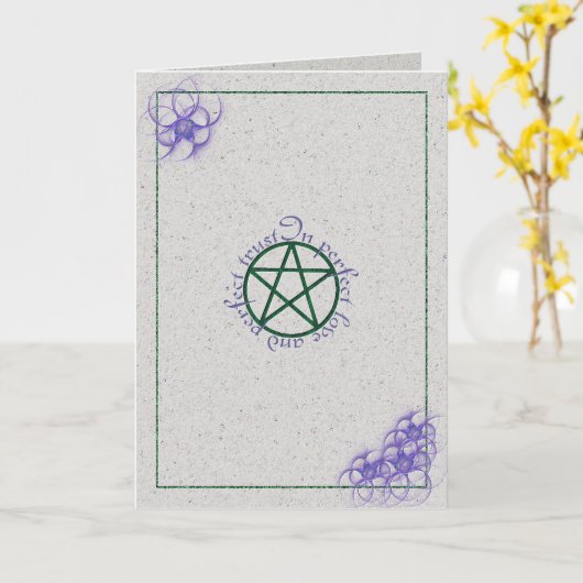 Gelukkige Handfasting Kaart (Gele Bloem)