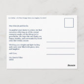 GELUKKIGE HANUKKAH Hand-getrokken Custom 6 FOTO Va Briefkaart (Achterkant)